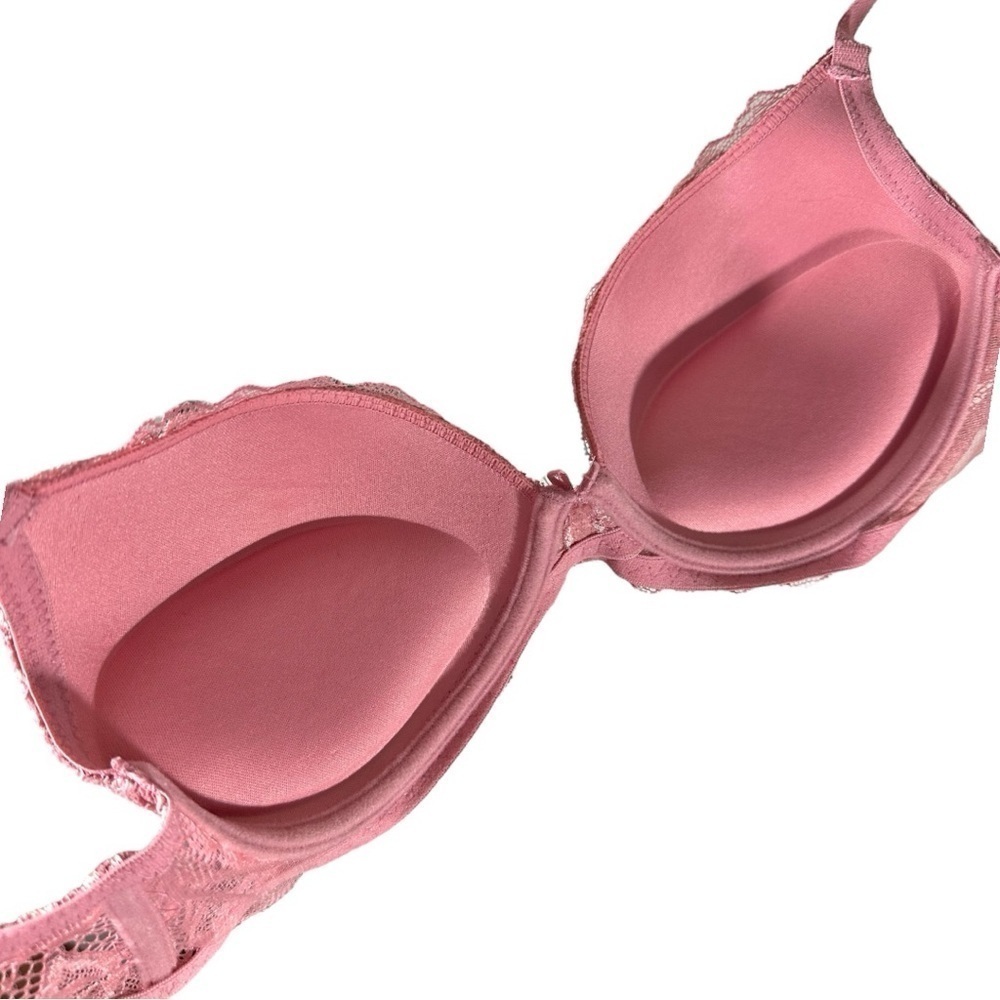 🌸Prima Valentina Pink Lace Push Up Bra- Size 36C RN#147132 - Picture 6 of 9